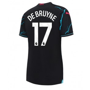 Manchester City Kevin De Bruyne #17 Tredje Tröja Kvinnor 2023-24 Kortärmad